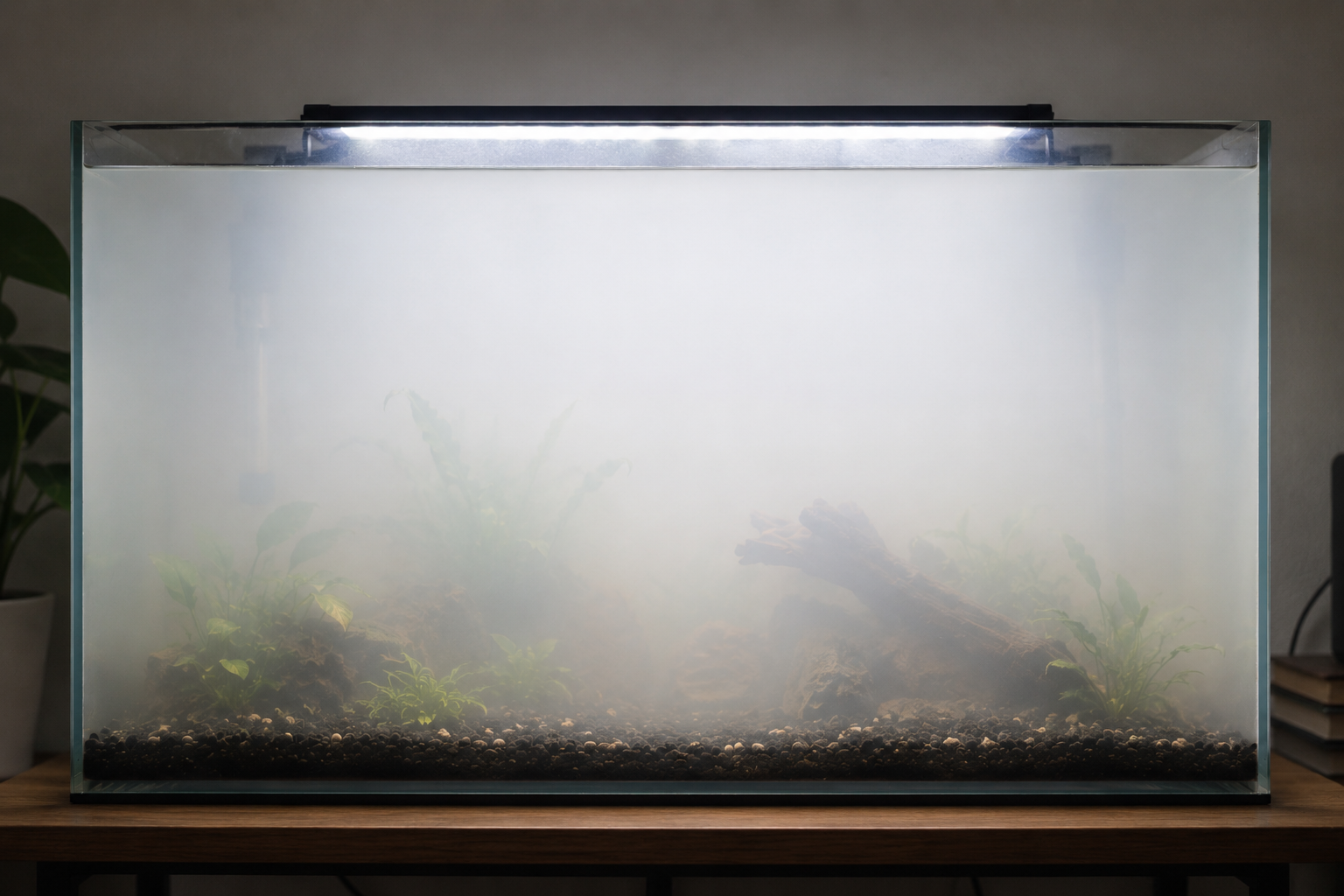 Eau blanche dans l’aquarium : causes et solutions