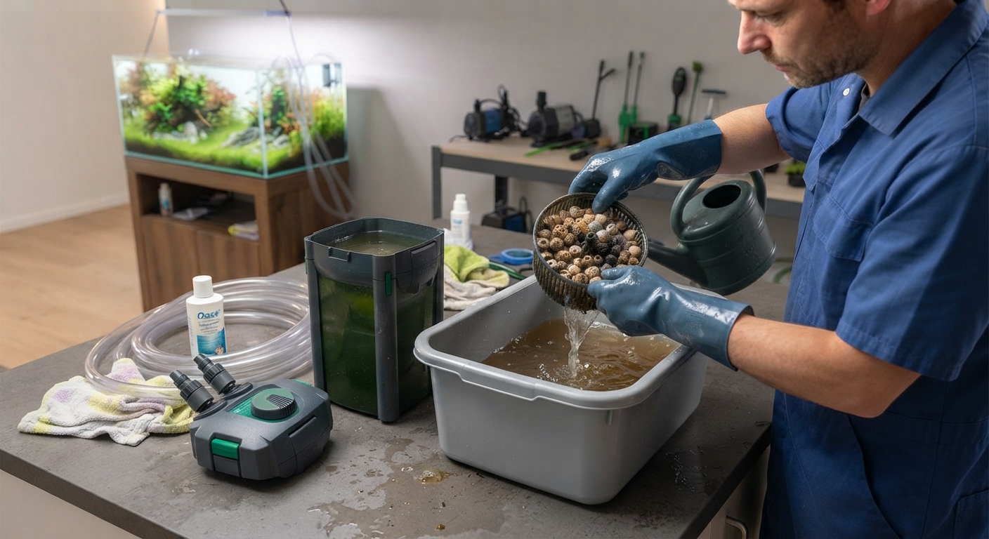 Comment nettoyer un filtre d’aquarium ?